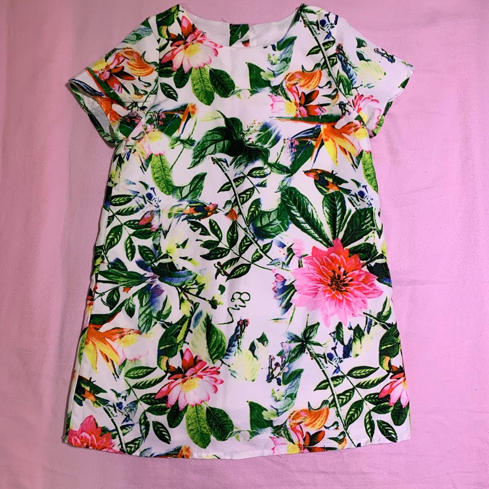 Girls Floral Short Dress